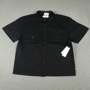Honor The Gift Shirt Mens Size Small Black Shop Shirt Button Up Short Sleeve